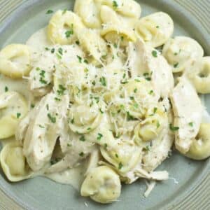 Chicken Tortellini Alfredo Bake