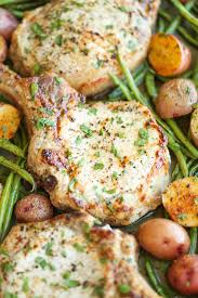 Garlic Parmesan Pork Chop Dinner