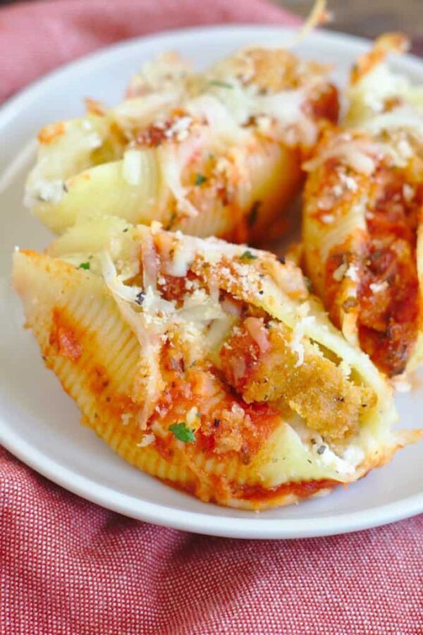 Chicken Parmesan Stuffed Shells