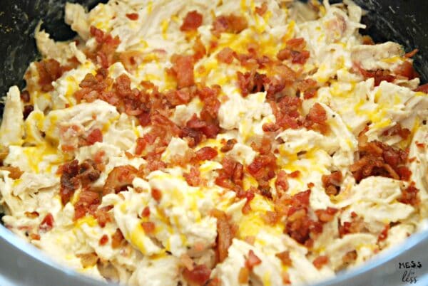 Creamy Shredded Chicken w Bacon