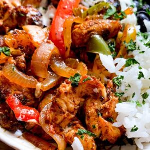 Chicken Fajita Rice Bowl